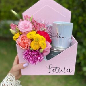 Caja Sobre Floral Personalizada