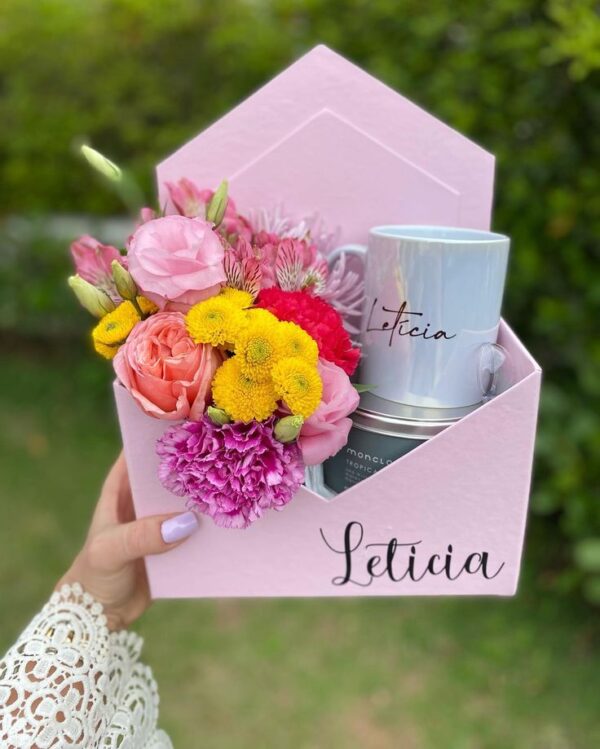 Instagram Caja Sobre Floral Personalizada