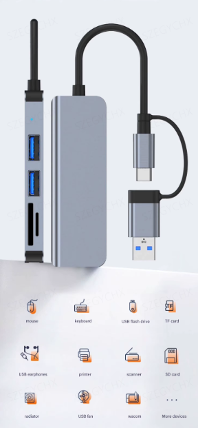 Copia de HUB6 HUB USB C 5 EN 1