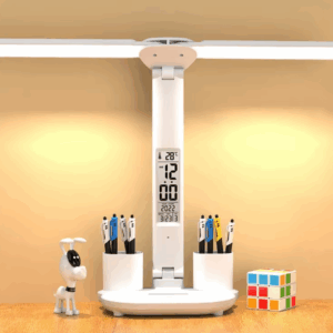 RELOJ LÁMPARA DE MESA LED